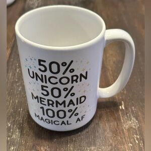 EUC funny Look Human coffee mug.  Very sturdy!